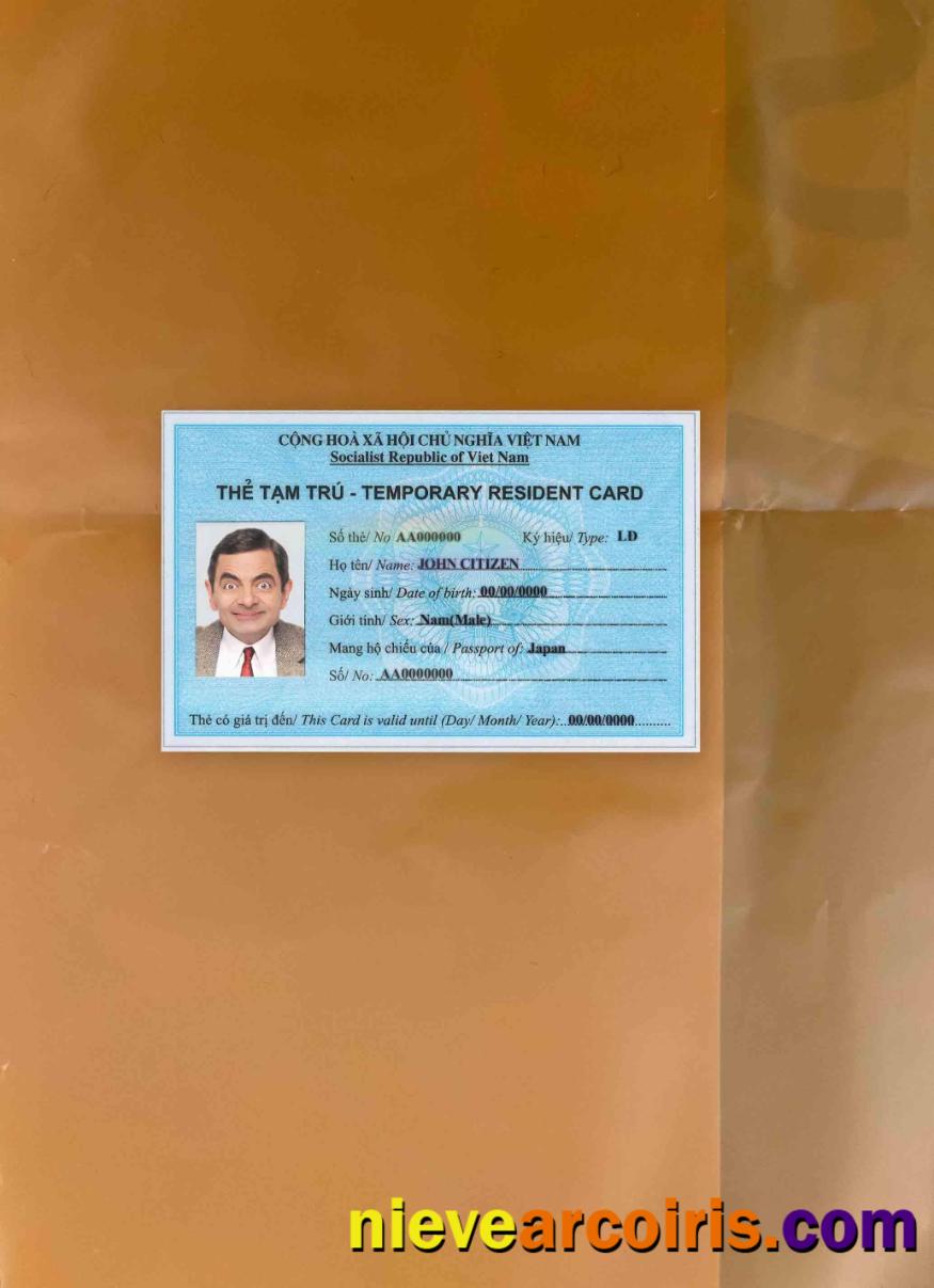 Vietnam residence card photolook